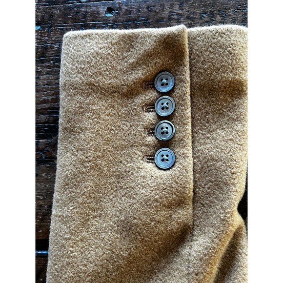 Womens Wool & Angora Chestnut Tan Brown Eddie Bauer Peacoat - Picture 12 of 12